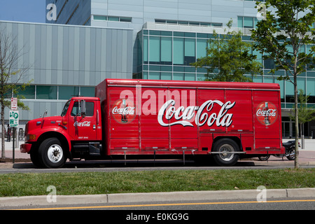 Camion de livraison Coca Cola - USA Banque D'Images