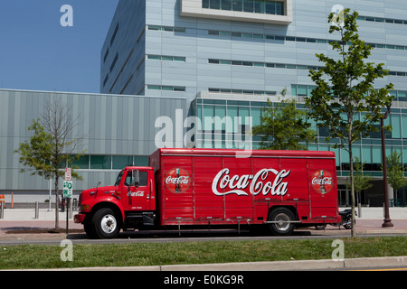 Camion de livraison Coca Cola - USA Banque D'Images