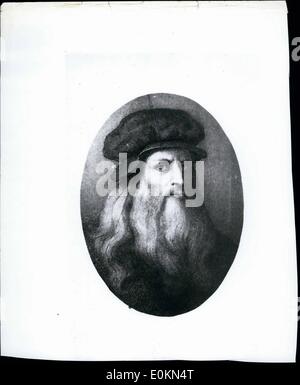 01 janv., 1914 - Leonardo da Vinci, né le 15 avril 1452, est mort le Style 2 mai 1519. Banque D'Images