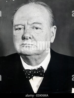 Le premier ministre Sir Winston Churchill Banque D'Images