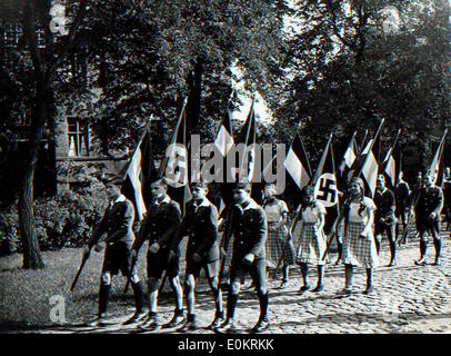 01 janv., 1940 - Nuremberg, Allemagne - Photo : circa 1930s-1940s. Les Jeunesses Hitlériennes. KEY Banque D'Images