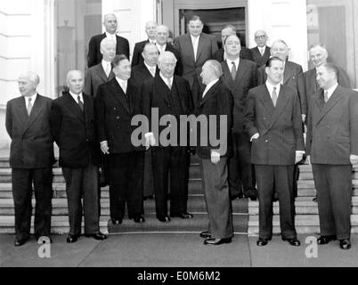 Deuxième Cabinet du chancelier Konrad Adenauer Banque D'Images