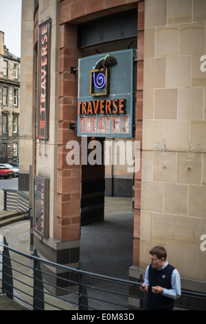 Traverse Theatre, café et bar, à Édimbourg, Écosse Banque D'Images