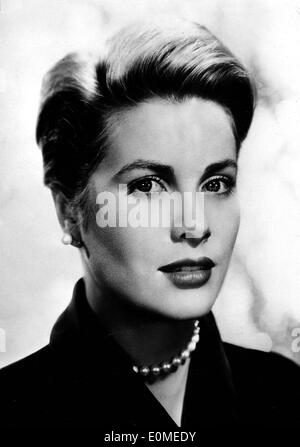 Portrait de l'actrice et la princesse Grace Kelly Banque D'Images