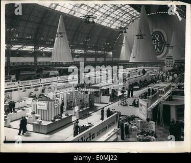 Juin 06, 1955 - L'efficacité de l'entreprise Exposition à Olympie. Photo : vue générale de l'efficacité de l'exposition, qui a ouvert ses portes aujourd'hui à Olympie. Banque D'Images