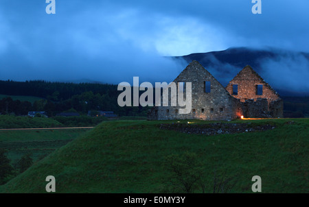 Les vestiges historiques de la Caserne Ruthven, près de Kingussie, Highlands, Ecosse, Europe Banque D'Images