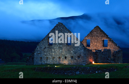 Les vestiges historiques de la Caserne Ruthven, près de Kingussie, Highlands, Ecosse, Europe Banque D'Images