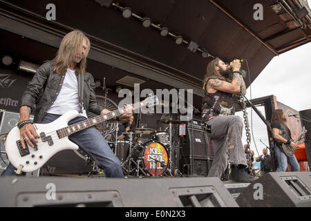 Columbus, Ohio, USA. 16 mai, 2014. Kill Devil Hill en concert à Rock sur la gamme music festival à Columbus Crew Stadium à Columbus, Ohio Crédit : Daniel DeSlover/ZUMAPRESS.com/Alamy Live News Banque D'Images