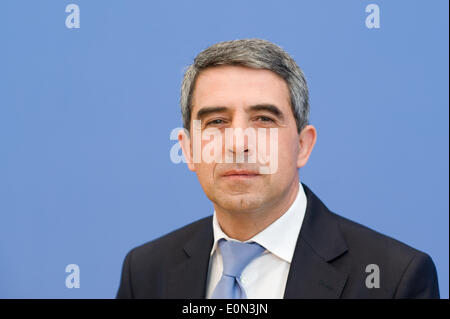 Plevnelie Rosen à la Bundespressekonferenz à Berlin le 9 mai 2014. Banque D'Images