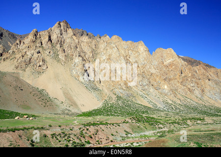 Los Penitentes Peak (14 199 pi), près de Los Penitentes, Province de Mendoza, Argentine Banque D'Images