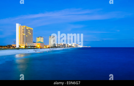 Panama city skyline at sunset Banque D'Images