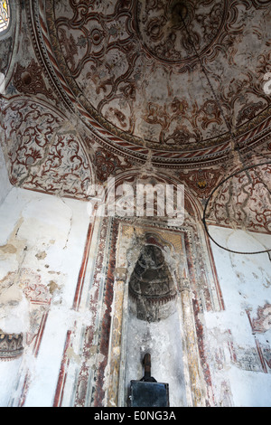 L'intérieur peint de la coupole du Dollma tekke, Kruja, Albanie Banque D'Images