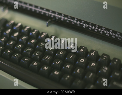 Clavier de machine à écrire Vintage Banque D'Images