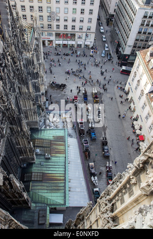 Vue sur l'église de la cathédrale Saint-Étienne (Stephansdom) Banque D'Images