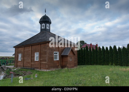 En Bois ancienne mosquée tatare, Bohoniki, Podlasie, l'est de la Pologne Banque D'Images