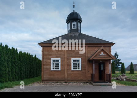 En Bois ancienne mosquée tatare, Bohoniki, Podlasie, l'est de la Pologne Banque D'Images