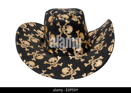 Pirate black hat isolated over white with clipping path Banque D'Images