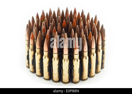 7,62 mm cartouche isolés. Banque D'Images