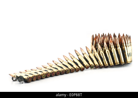 7,62 mm cartouche isolés. Banque D'Images