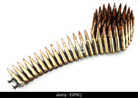 7,62 mm cartouche isolés. Banque D'Images