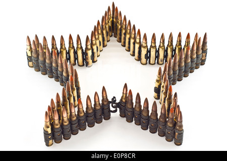 7,62 mm cartouche isolés. Banque D'Images