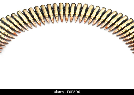 7,62 mm cartouche isolés. Banque D'Images