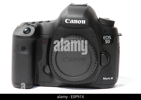 Un Canon 5D Mark III digital single lens reflex (SLR). Banque D'Images