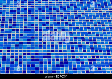 Mosaïque de carreaux de céramique dans la piscine - seamless texture Banque D'Images