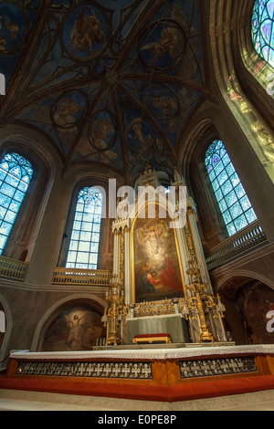 Autel décoré et toit à la Cathédrale de Turku à Turku, en Finlande. Banque D'Images