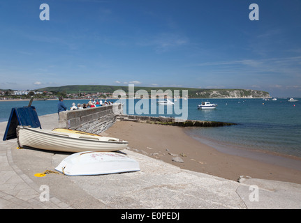 Port de Swanage, île de Purbeck, Dorset, Angleterre, Royaume-Uni Banque D'Images