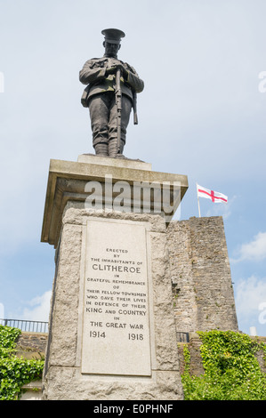 Première guerre mondiale memorial Clitheroe, Lancashire, England, UK Banque D'Images