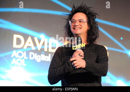 AOL's Digital prophète David Shing prend la parole au Sommet des médias numériques au cours de la Semaine de la musique canadienne 2014 à Toronto, Canada. Peut Banque D'Images