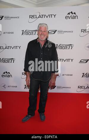 L'acteur Ron Perlman assiste à la 10e anniversaire de la relativité le déjeuner pendant le 67e Festival International du Film de Cannes à l'Hôtel du cap à cap d'Antibes, France, le 18 mai 2014. Photo : Hubert Boesl AUCUN SERVICE DE FIL Banque D'Images