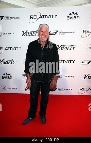 L'acteur Ron Perlman assiste à la 10e anniversaire de la relativité le déjeuner pendant le 67e Festival International du Film de Cannes à l'Hôtel du cap à cap d'Antibes, France, le 18 mai 2014. Photo : Hubert Boesl AUCUN SERVICE DE FIL Banque D'Images