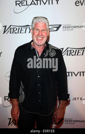 L'acteur Ron Perlman assiste à la 10e anniversaire de la relativité le déjeuner pendant le 67e Festival International du Film de Cannes à l'Hôtel du cap à cap d'Antibes, France, le 18 mai 2014. Photo : Hubert Boesl AUCUN SERVICE DE FIL Banque D'Images