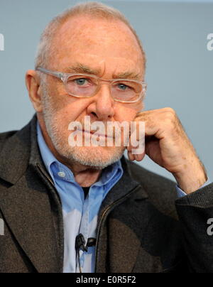 L'artiste allemand Gerhard Richter le 16 mai 2014, au cours d'une conférence de presse à la Fondation Beyeler à Riehen près de Bâle (Suisse). Banque D'Images