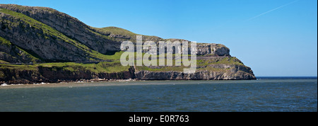 Vue panoramique du grand orme' à Llandudno, au Pays de Galles Banque D'Images