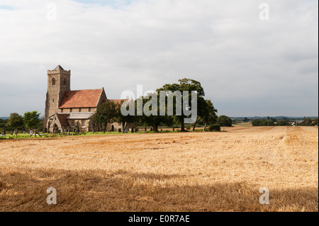 Woodwalton, España. St Andrew's Church, un bâtiment 14c redondant soignés par les Amis de l'Églises sans amis Banque D'Images