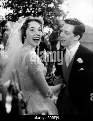 Le mariage de l'actrice Julie Andrews et Tony Walton Banque D'Images