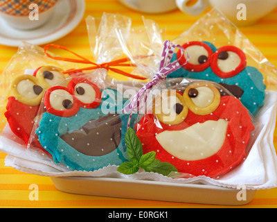 Monster cookies. Recette disponible. Banque D'Images