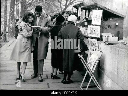 Le 12 décembre 1959 - en direct de l'espoir : célèbre réalisateur Claude Bernard-Aubert Ha-Just a commencé dans une nouvelle production Banque D'Images