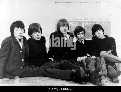 Portrait of the Rolling Stones quand ils étaient jeunes Banque D'Images