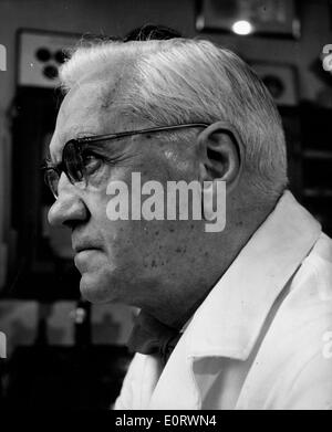 Alexander Fleming biologiste travaille dans son laboratoire Banque D'Images