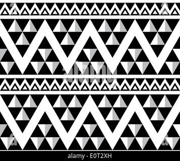 Aztèque Tribal motif transparent abstrait Illustration de Vecteur