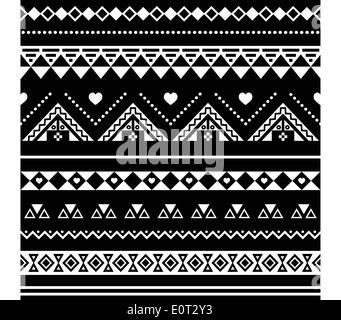 Aztèque Tribal motif transparent coloré Illustration de Vecteur