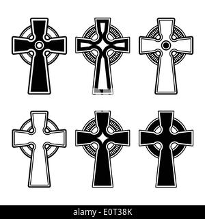 Croix celtique irlandaise, écossaise signe vecteur Illustration de Vecteur