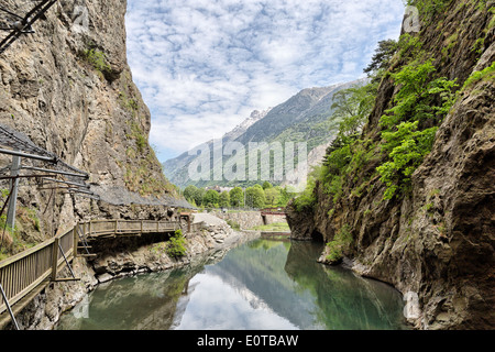 Gorges du Trient à Vernayaz Valais, Suisse Banque D'Images