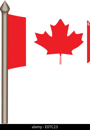 Drapeau de la fête du Canada le 1er juillet, vector background Banque D'Images