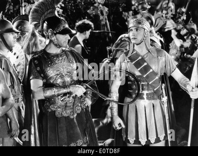 Ian Keith, Fredric March, sur-ensemble du film, 'Le signe de la Croix', 1932 Banque D'Images