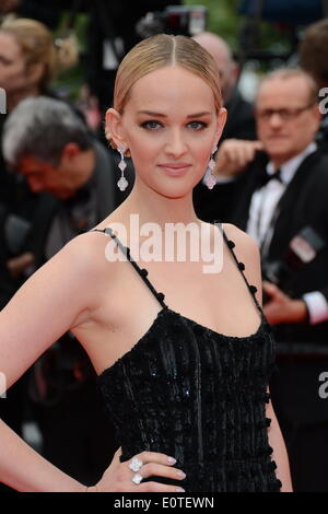 Cannes, France. 19 mai, 2014.L'actrice Jess Isabelle Zerrouk Bureau assiste à la "Foxcatcher' première mondiale au 67e Festival du Film de Cannes annuel le 19 mai 2014 à Cannes, France. © ZUMAPRESS.com/Alamy Injimbert Frederick/Live News Banque D'Images